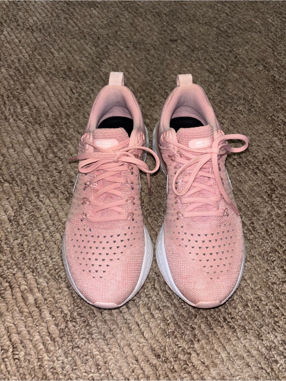 Pink Women's Knit Athletic Sneakers nike